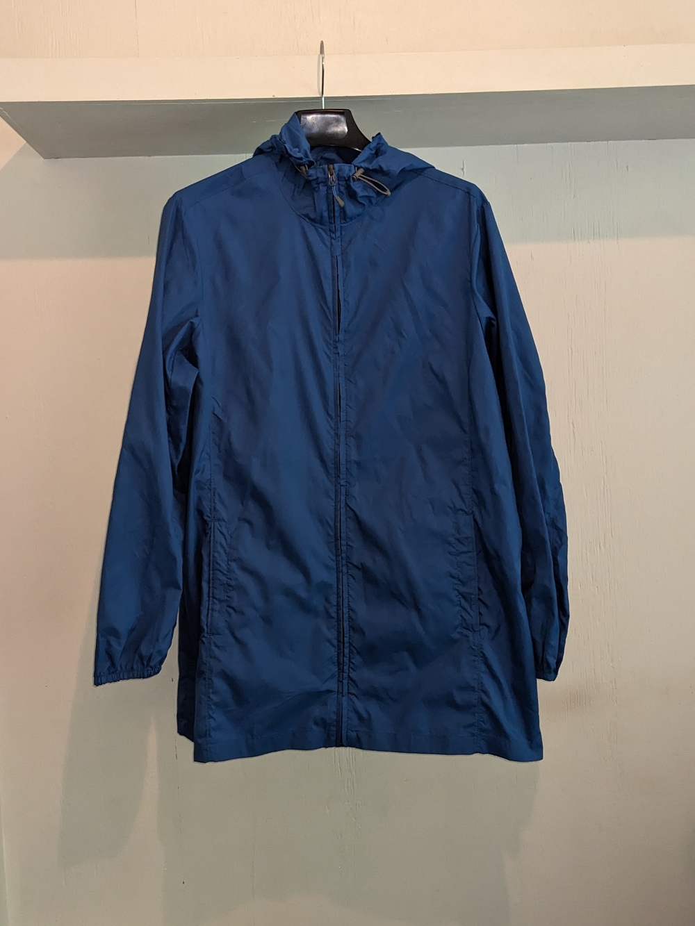 Lands End Women's Blue Lightweight Hooded Jacket